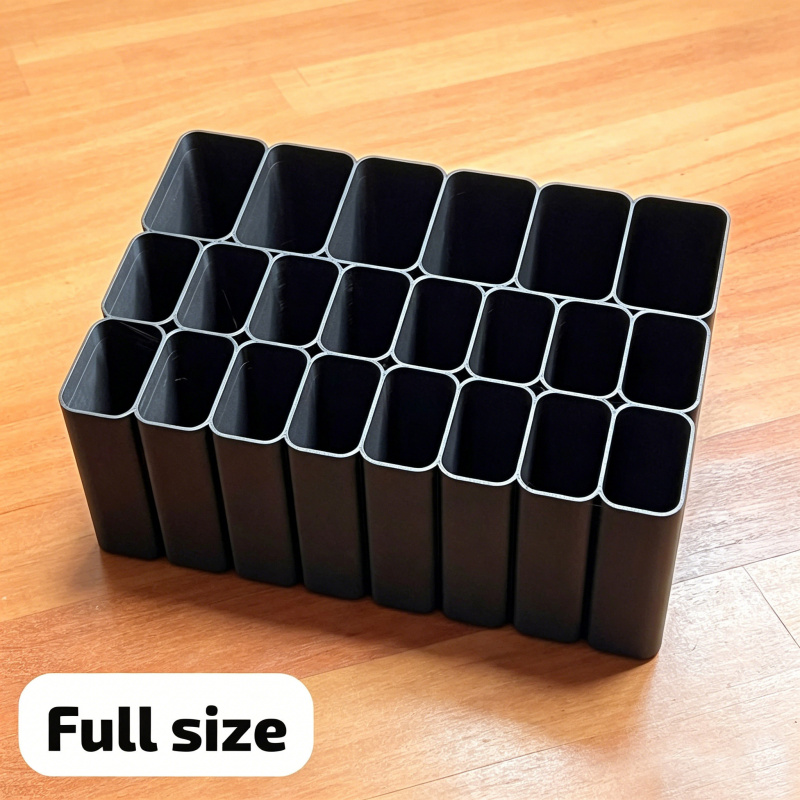 TEMU 11/22-grid Heavy-duty Usb Cable Organizer/tray, Desktop Cable Management Box, Plastic Material, Essential Electronic Storage Accessory, Suitable