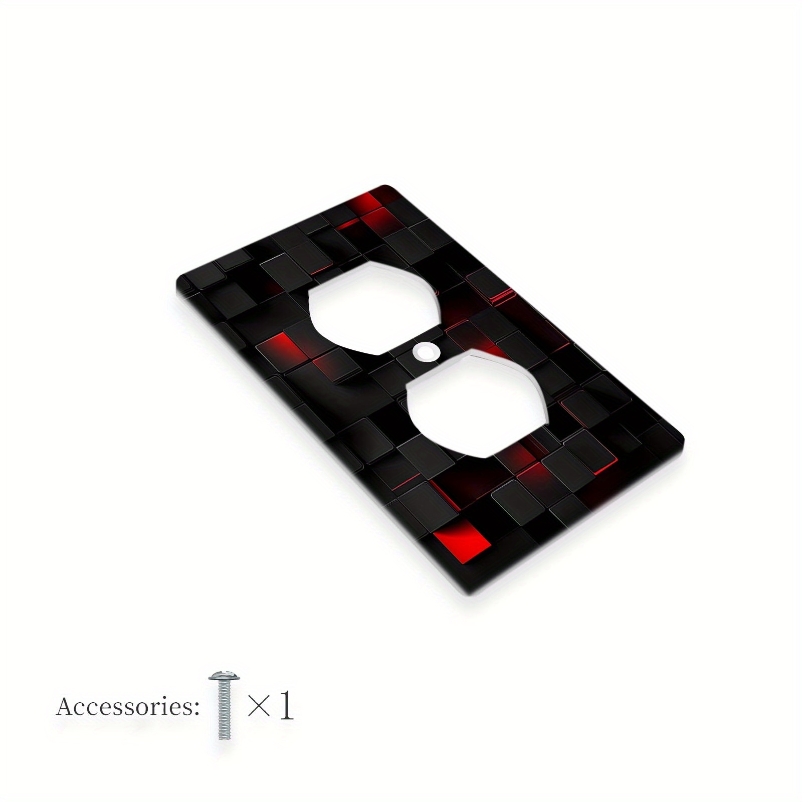 TEMU Gradient Abstract Wall Plate - 1 Gang, Decorative Light For Switch Cover For Bedroom, Bathroom, Living Room