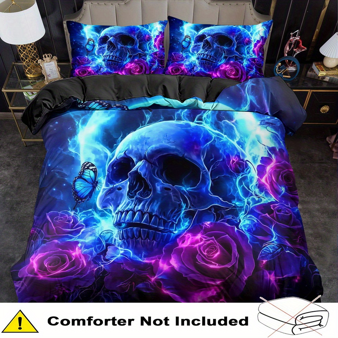 TEMU 2/ 3pcs Quilt Cover Set, Print Duvet Cover Set, King Bedding, Polyester Machine Washable, Quilt Decoration, Bedroom , Birthday Gift (includes 1