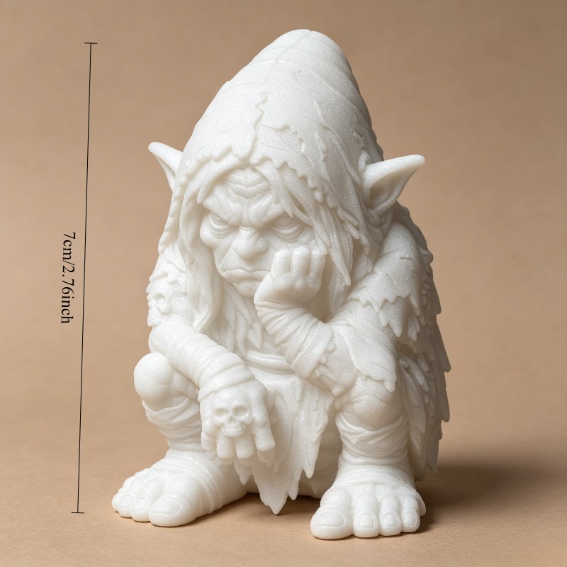 TEMU 1pc - Mini Hat-wearing Dwarf Statue Ornament. Decor And Thoughtful Gift For Easter, Valentine's Day, Mother's Day And Other Holidays. Suitable