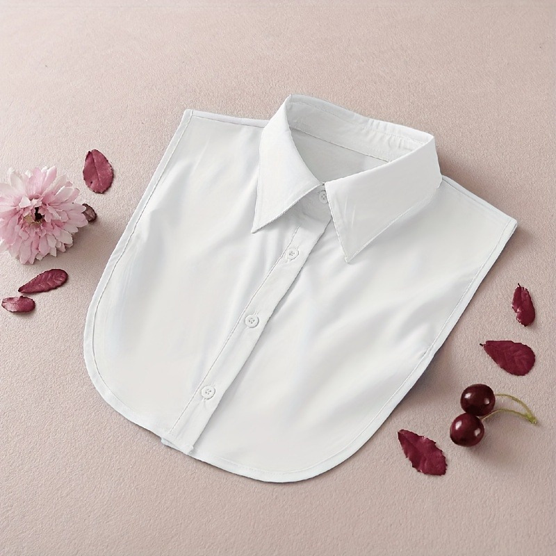 TEMU A Detachable False Collar With A Pointed Collar Design, Anti-peek-a-boo, Multi-functional Decoration, Suitable For Casual Wear , Summer, Autumn,