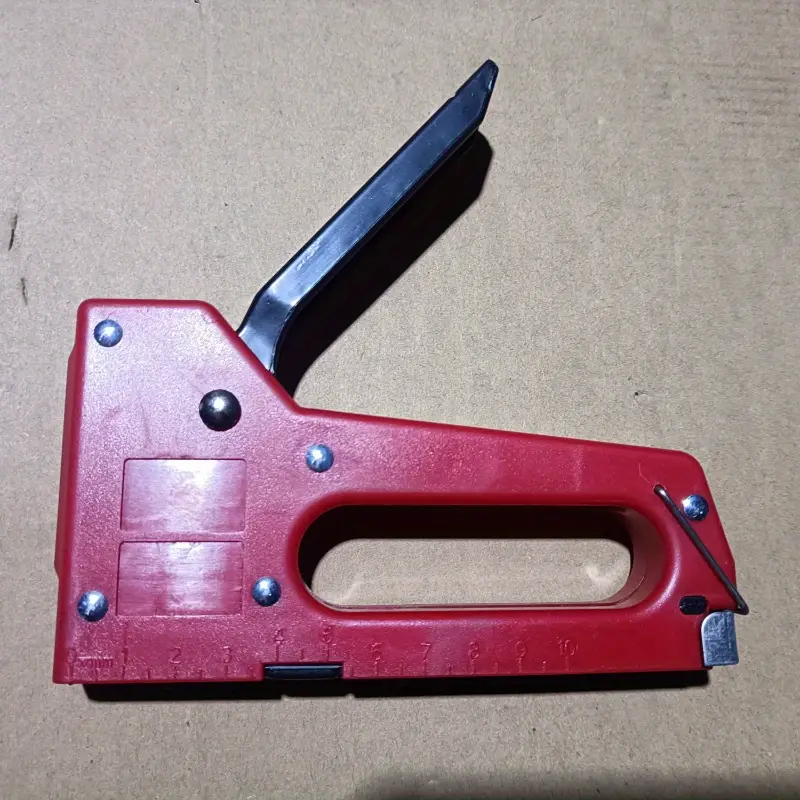 staple gun with 4 8mm   durable no battery needed ideal for   interior woodworking projects furniture stapling modern staple gun metal construction staple gun for furniture details 4