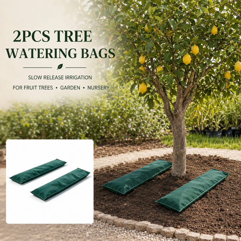 TEMU 2pcs Tree Watering Ring Bags Suitable For Fruit Trees, Slow Release Irrigation System With Collection & Harvesting, Storage Bags For Diy