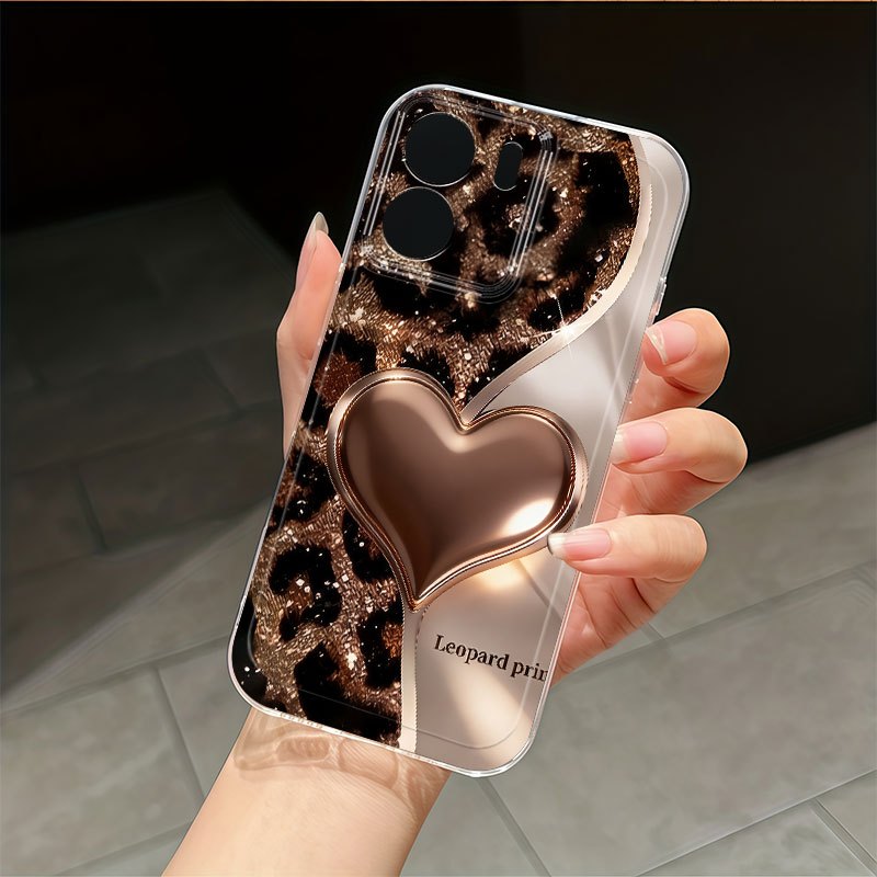 TEMU Phone Case: Leopard Print Heart Soft Case Compatible With Xiaomi Redmi 11/12 Lite/poco X3 Nfc/civi 2/a1/a2/a3/8a/9a Sport/9i/10x/note