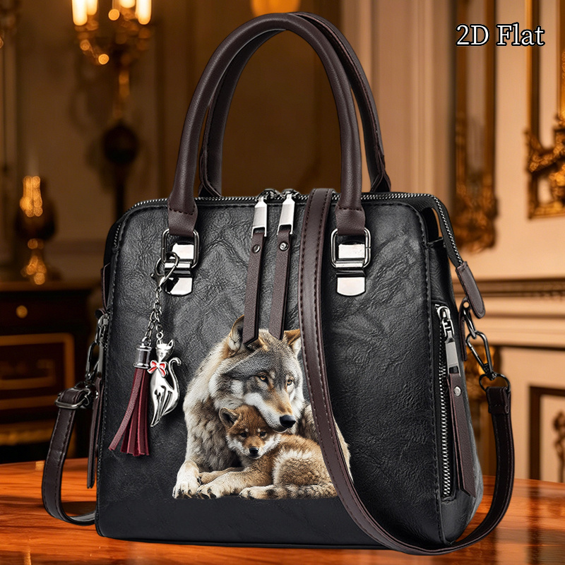 TEMU 1pc Women's Shoulder Bag, Women's Crossbody Bag, Women's Handbag With Printed Pattern, Fashion Daily Versatile Bag For Commuting Dating, Elegant