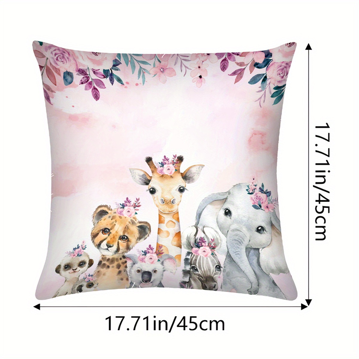 TEMU Custom Personalized Pillow- 1pc Pattern Square Bedside Pillow, Customize Your Name, With Zipper Closure, Fashionable Home Pillow For Sofa,