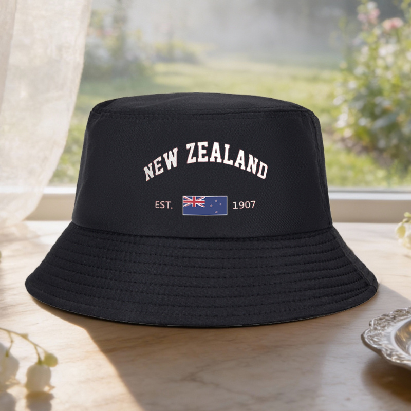 TEMU A Stylish And Hat Featuring A New Zealand Design, Casual Outdoor Activities And Fishing