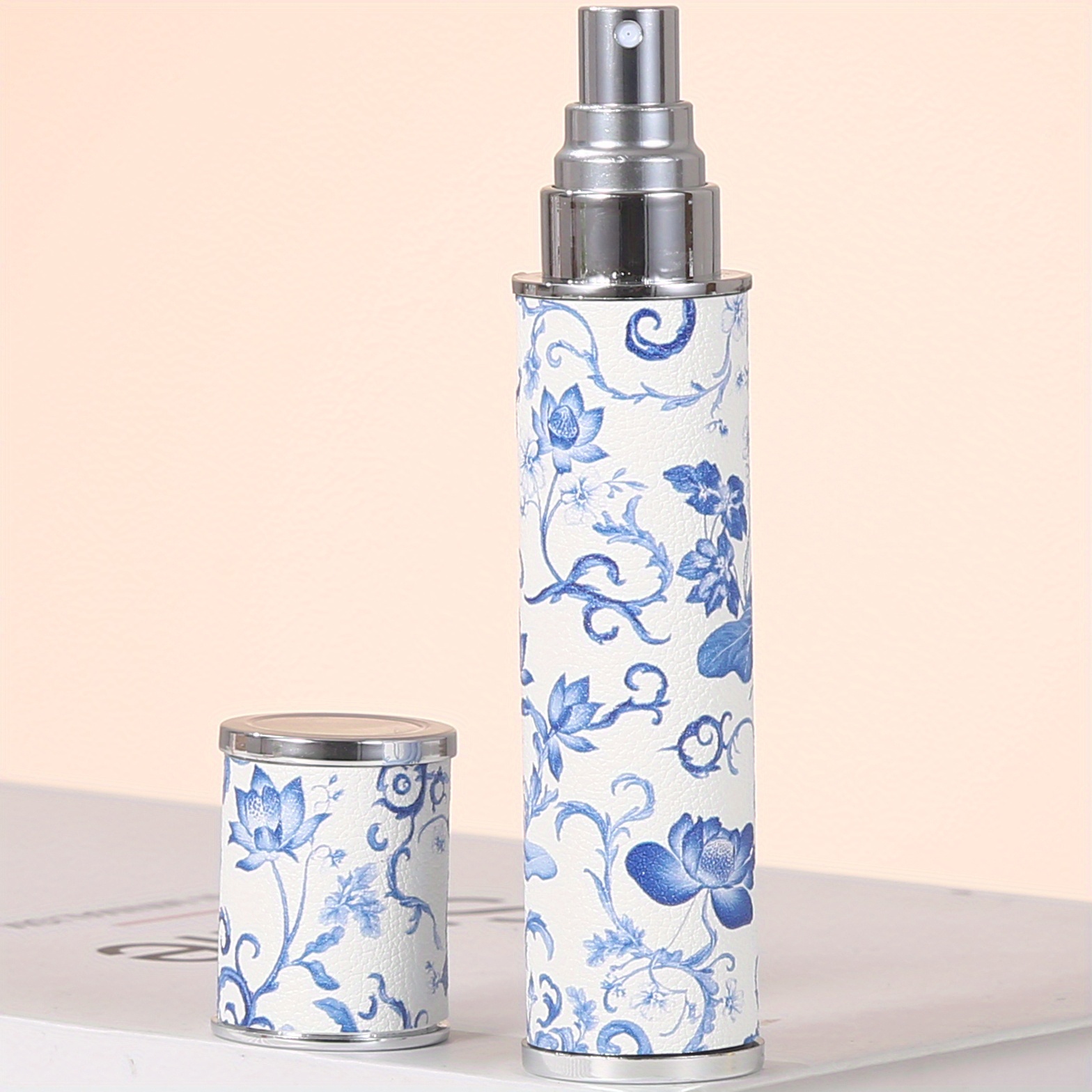 TEMU 1 flacon de parfum portable de 10 ml en style porcelaine, compact et portable, atomiseur de voyage rechargeable pour hommes et femmes
