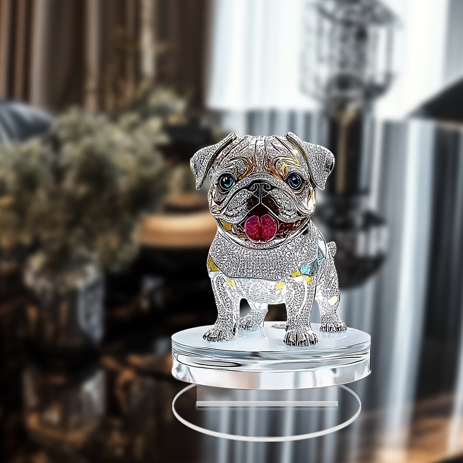 

1pc Classic Anime Themed Doggy Statue For Acrylic Decoration Of Room Types, Suitable For Christmas, Easter, New Year's Day, Valentine's Day, Decorations, Gift -no Electricity Needed