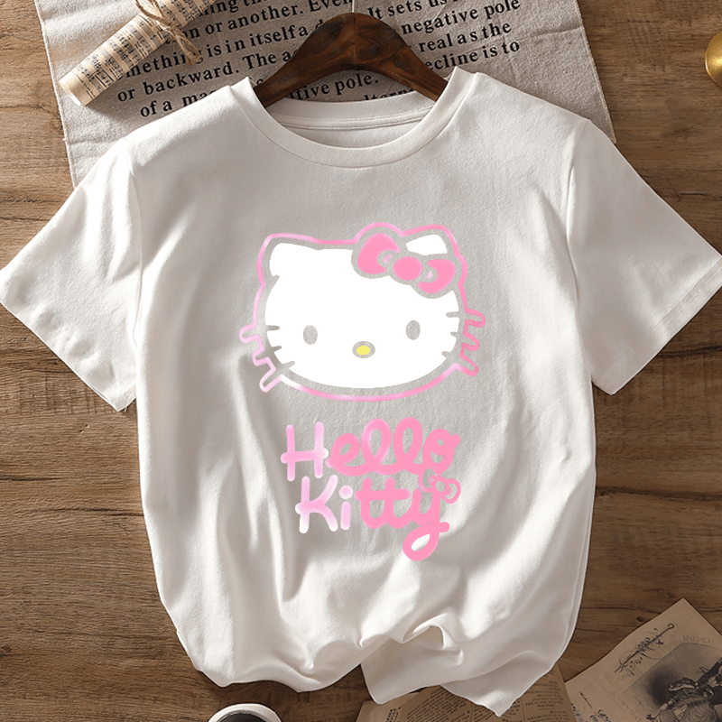 

T-shirt, Short Sleeve Crew Neck Casual Top For Summer & Spring, Women's Clothing