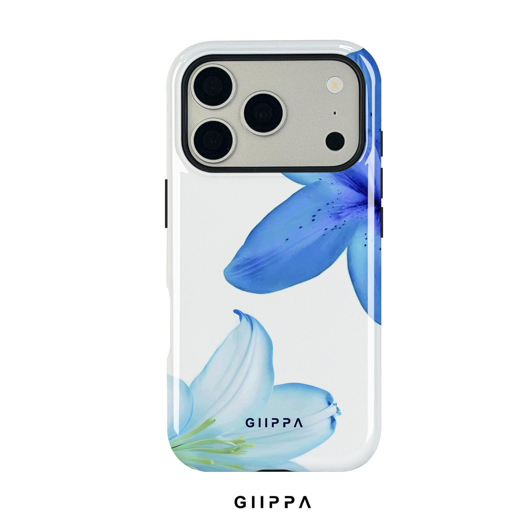 TEMU Phone Case: Gllppa Wildclan Blue Lily Glossy 2in1 Film Case/tough Dual Layered/superior Protection/durable/phone Case For Iphone 17/16/15/14/13