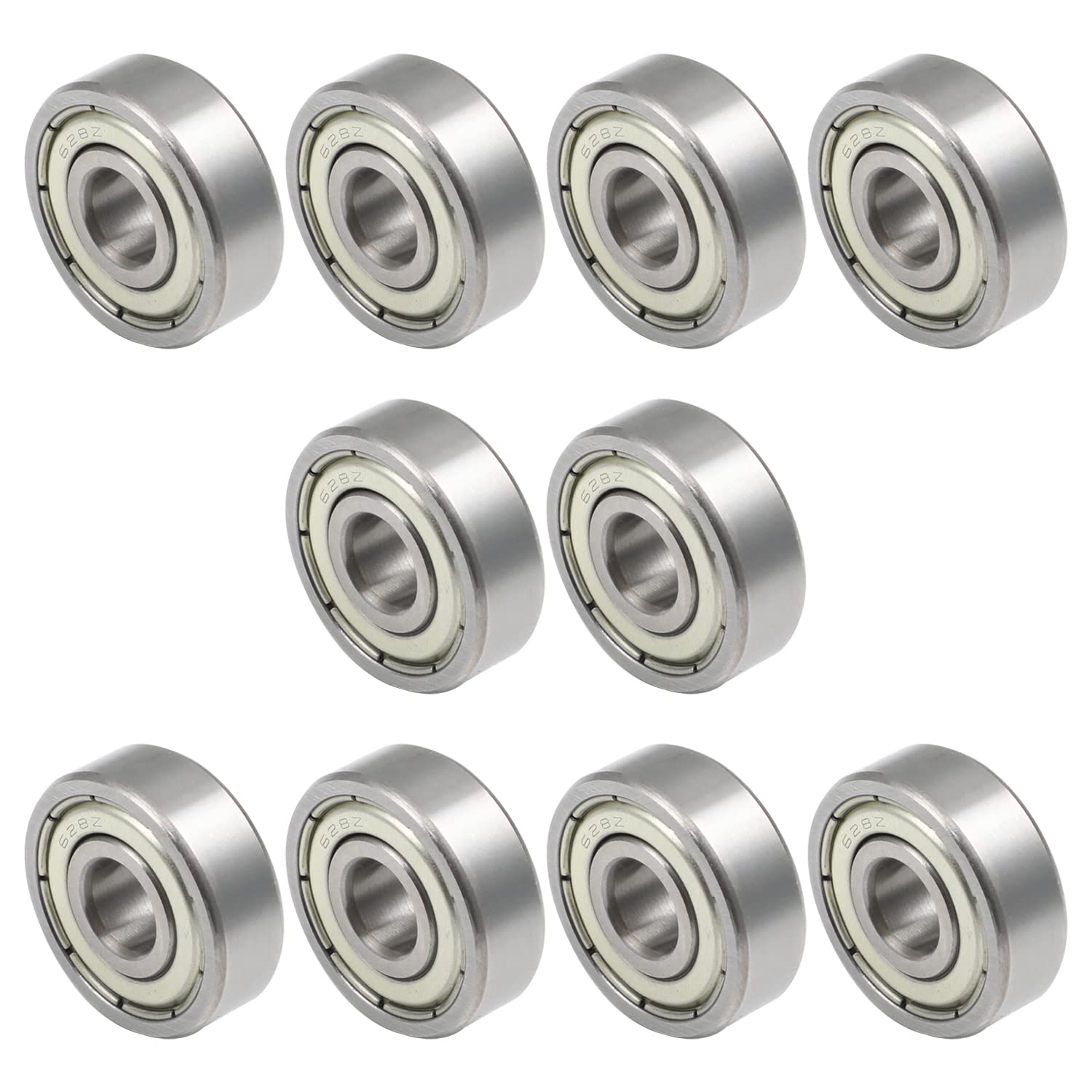 TEMU Cuscinetti a a profonda in miniatura 628ZZ, in acciaio a schermatura antipolvere 0.315in X 0.945in X 0.315in, per attrezzature fitness, motori