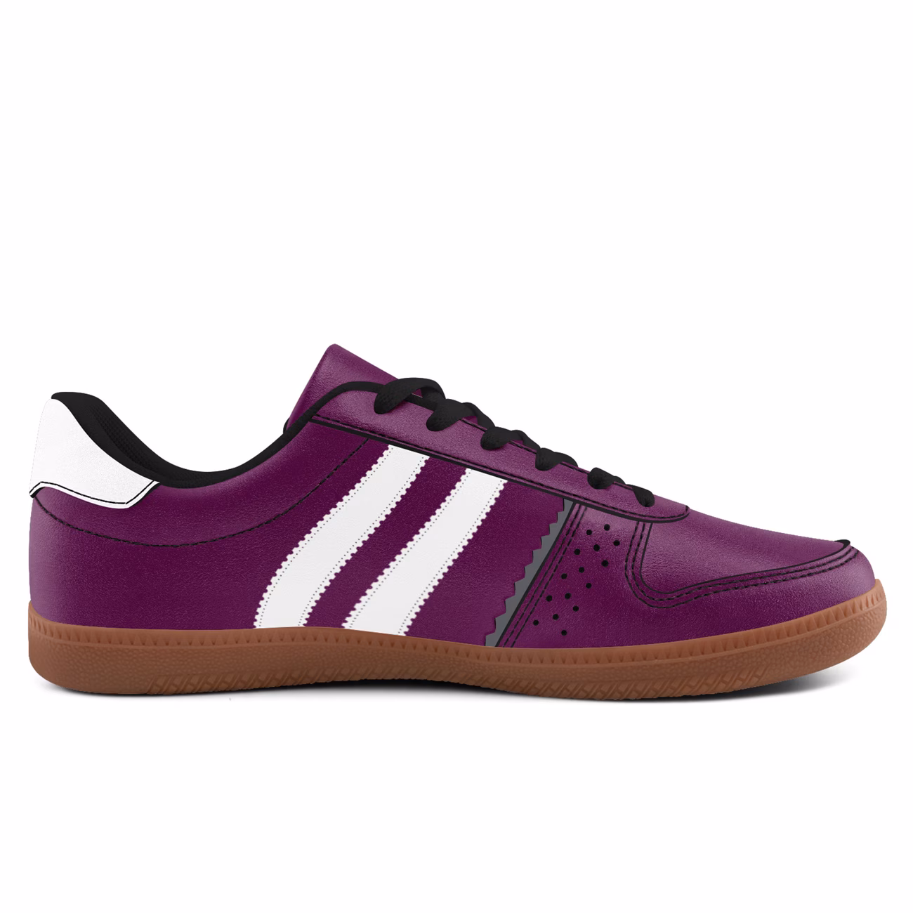 chaussures violettes rétro pour hommes, baskets décontractées confortables et élégantes pour et 4