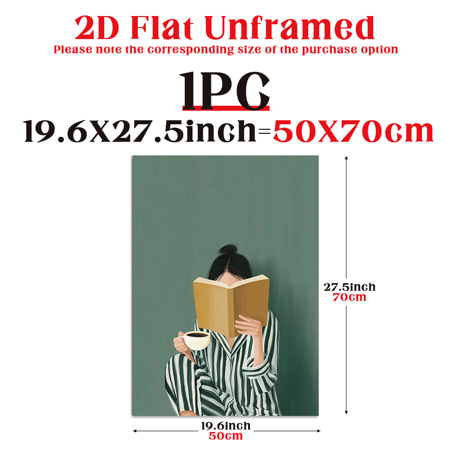TEMU Póster 2D sin con leyendo, a de un verde. Esta impresión en de estilo vintage como de pared moderno, para regalar o decorar y residencias