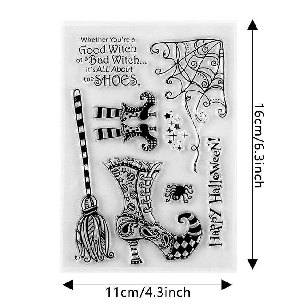 TEMU And Broom Clear Stamps Or Metal Cutting Dies For Diy Craft Making Card Photo Album Scrapbooking Decoration, Stamps Or Diecut Set Template Mould