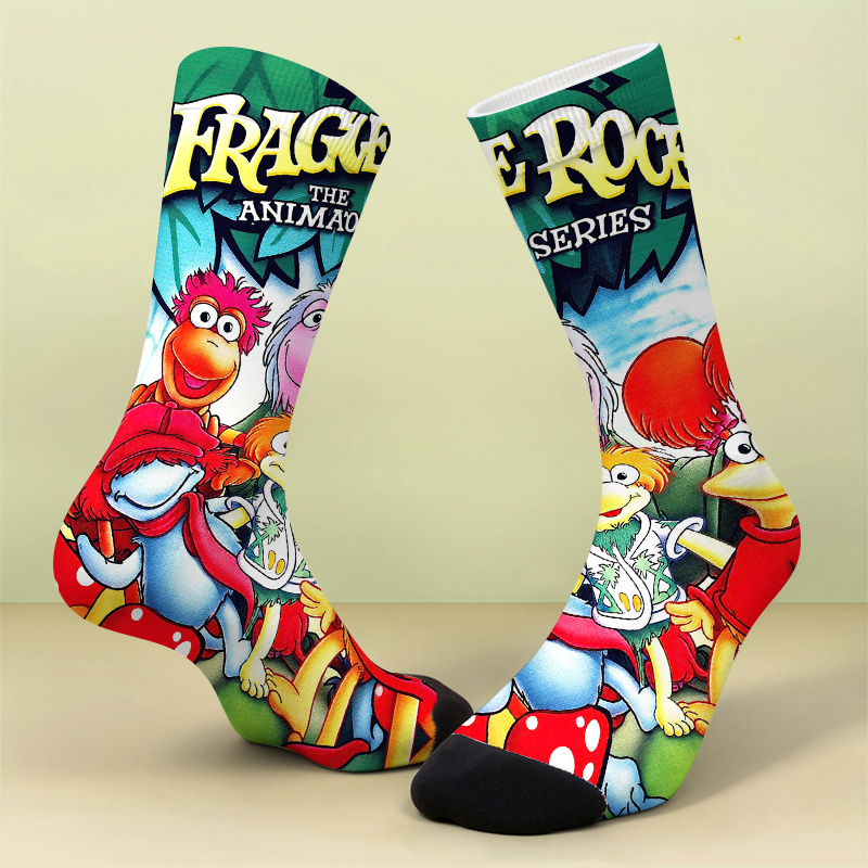 TEMU A Pair Of Printed Socksfragile Rock Sock Collection - The Animalao Seriessoft, Comfortable, And Breathable, This Is A , Cute, And Crazy Gift