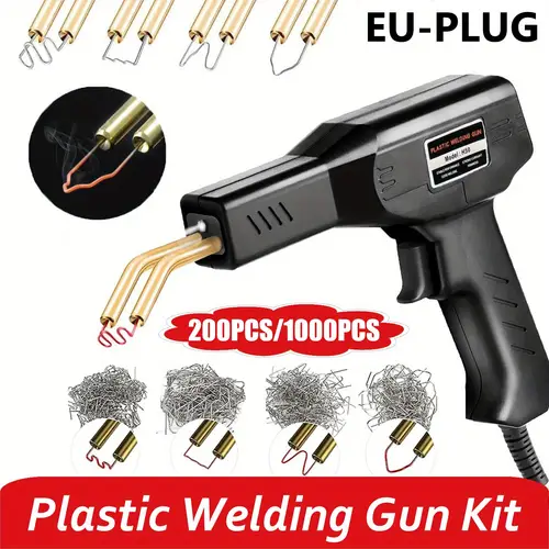 200pcs 1000pcs welding nails plastic welder repair kit with 1000pcs welding nails auto bumper repair tool welding tool fast heating welding gun