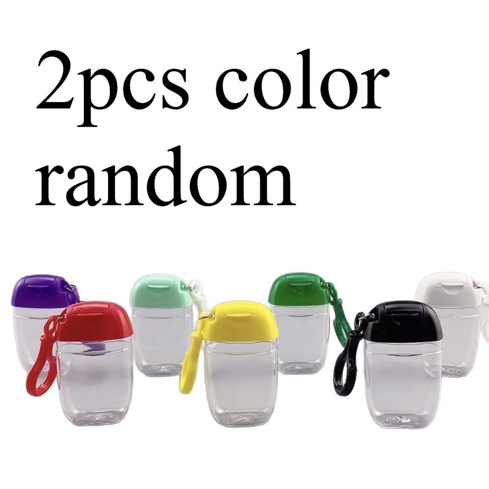 TEMU 2pcs Random -top Plastic Bottles, 30ml Daily Use Makeup Remover Dispenser Bottles, Portable Hand Sanitizer Bottles