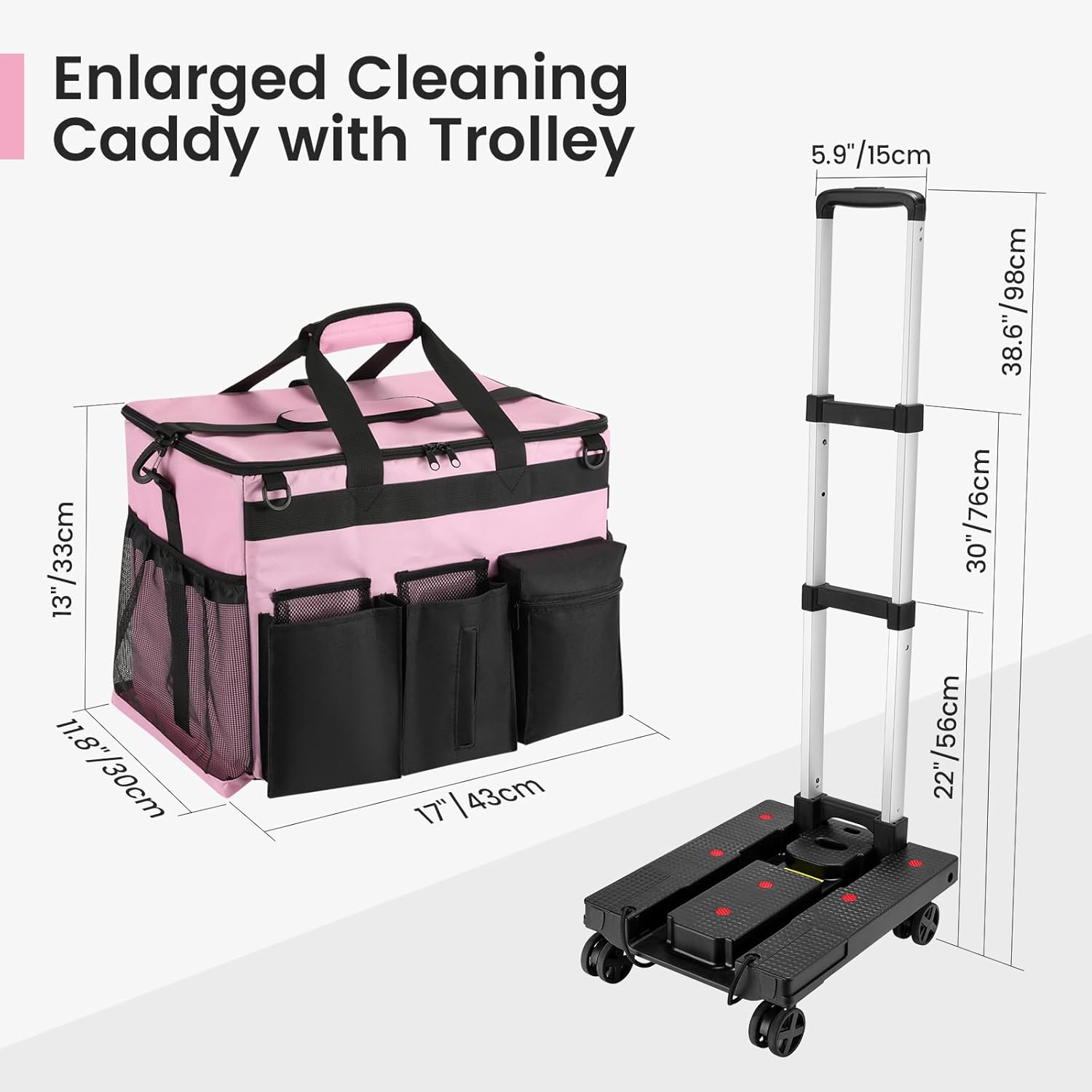 Cleaning Caddy Bag, Rolling Caddy Bag, Extra Large Rolling... product image 7