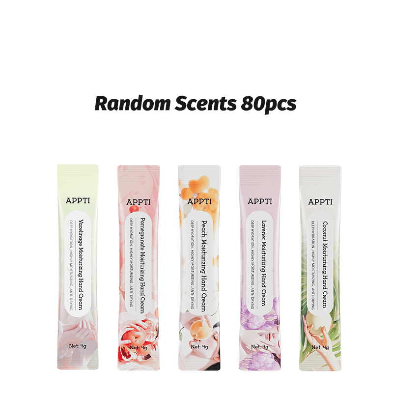 TEMU Random Scents 80pcs Moisturizing Hand Cream For Dry Hands And Skin, 4g/pc, Travel Size, Portable To Carry, Christamas Gift