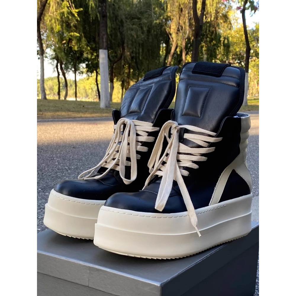 Image of Unisex European And Color- Thick Sole High-top Casual Shoes. Lace- With Platform Sole. High-top Shoes For Style Outfits., Women Shoes, Sneakers