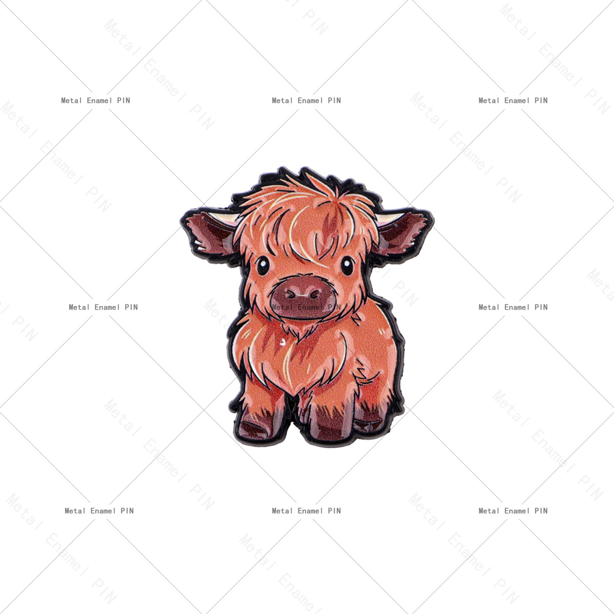 Image of 1pc Yak Lapel Pin | Cartoon Enamel Pin, , Alloy And Silicone Material, Gift Additions For Jewelry And Backpack Badge