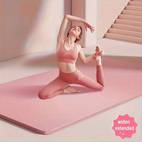 1pc yoga mat for men women extra thick non slip high eva material easy to clean tear resistant storage strap home workouts yoga pilates fitnes