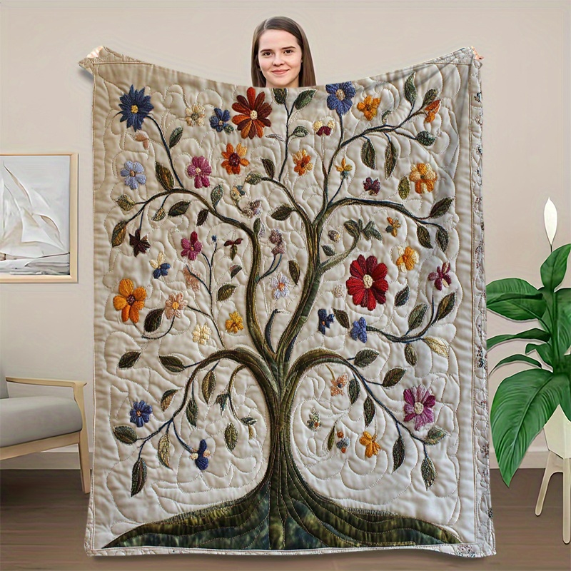 a blanket featuring a vintage   print this plush rug is beautiful cozy and warm   napping suitable for use on sofas beds offices and as a travel rug for camping in cars it   a   decor gift for  