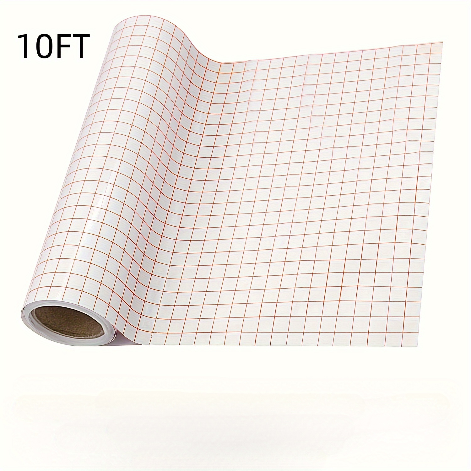 Image of 30x300cm Clear Grid Transfer Tape, Pet Self-adhesive Vinyl Transfer Paper, Residue-free Positioning Tape For 631/651/813 Vinyl, Decal & Sign Making