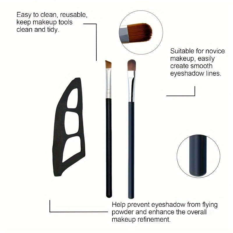 2 Lidschatten-Schablonen – Wiederverwendbar & Einfach – Für Perfektes Make-up In Sekunden