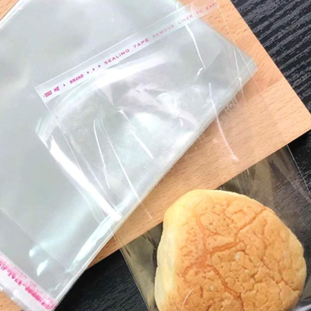 TEMU 54pcs Thickened Transparent Opp Resealable Bags Suitable For Organizing, Storage & Gift Packaging - Reusable Self-adhesive Seals, Dustproof Opp