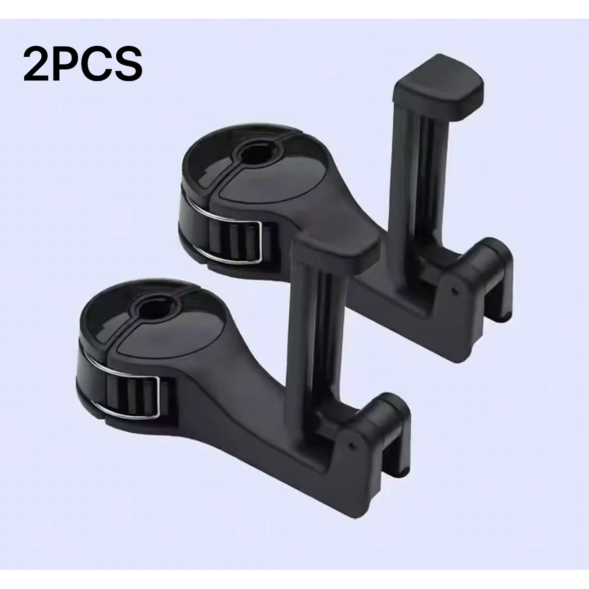 TEMU 2-pack, Black. Vehicle-mounted , Multifunctional Rear Vehicle Hook, Phone Holder. -one Vehicle Accessory