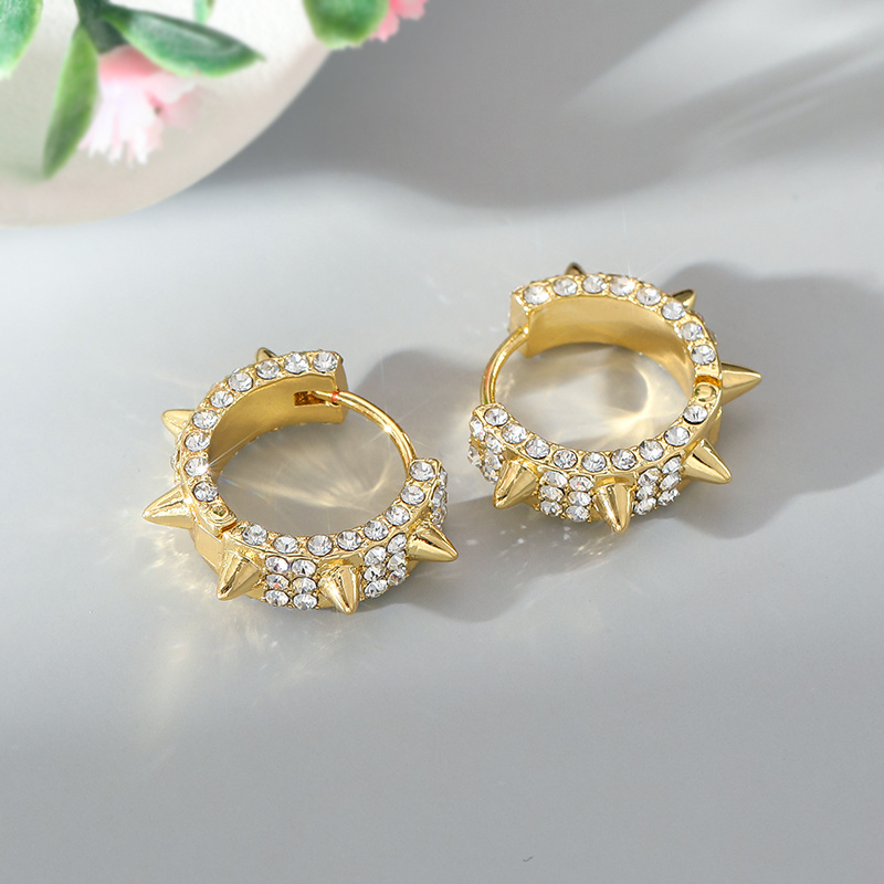 TEMU 1pair Fashionable Men's Hoop Earrings With White Synthetic Synthetic Cubic Zirconiaia Drop Earrings Street Versatile Souvenir Gifts Birthday