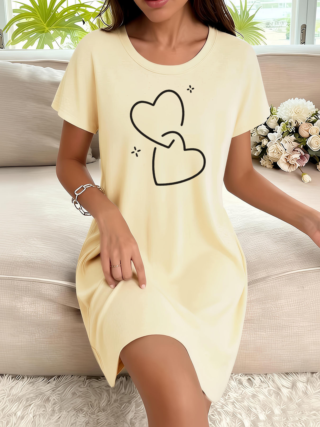 chinese dress ladies TooLoud Shop The Elegant Christmas Angel Night Shirt Dress for Adults