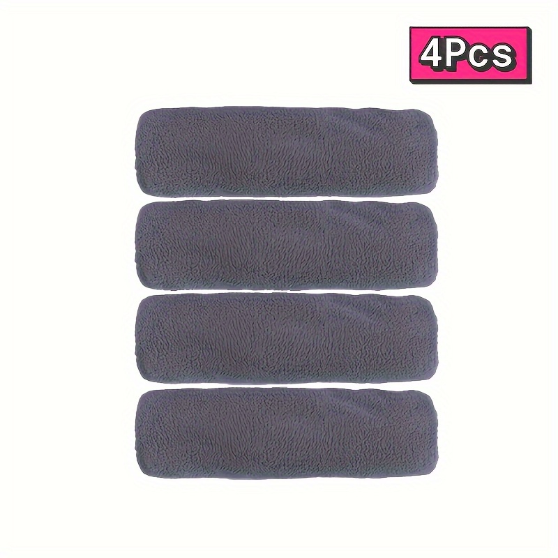TEMU 4pcs Reusable Extra-large Mop Replacement Pads, Pet Hair And Dust, Suitable For Wood Floors And Tile Surfaces, Traceless Cleaning, Machine