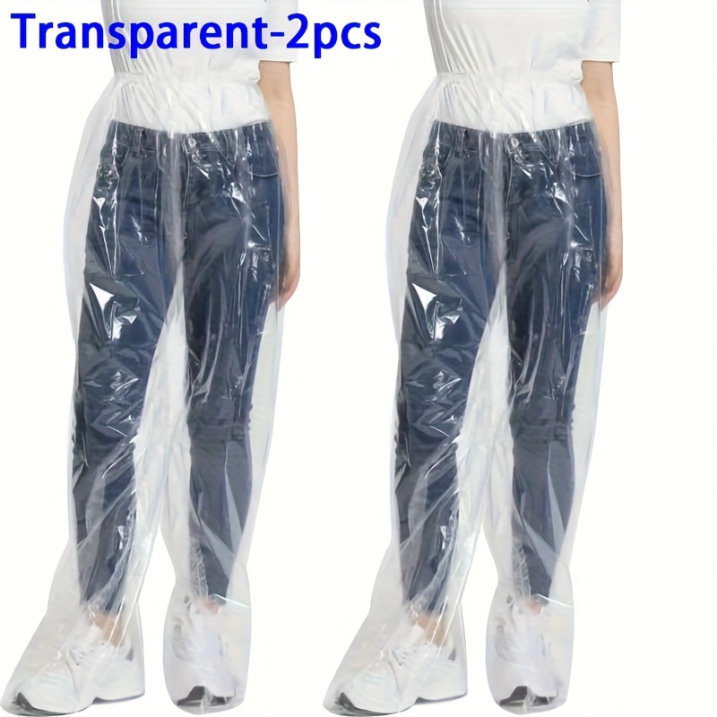 Adult Lightweight Rain Pants 2pcs Set - Sturdy And Durable Construction, Elastic Waistband Design, Suitable For All Weather , Essential For Travel