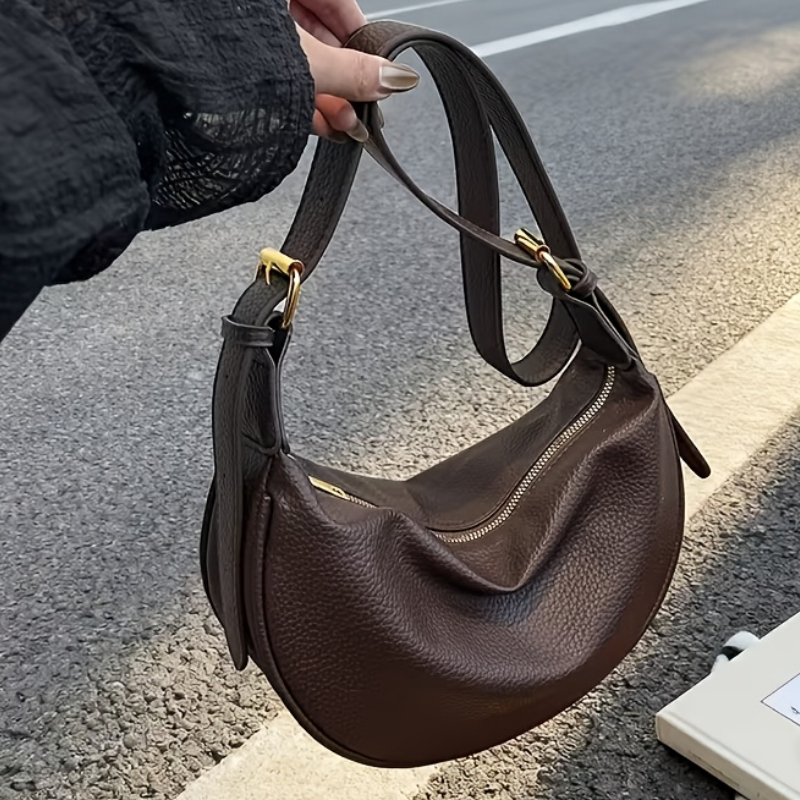 TEMU Women's Crossbody Dumpling Bag, Soft Underarm Bag, Versatile Casual Wear, Large Capacity Crossbody Bag, Suitable For Commuting And Shopping,