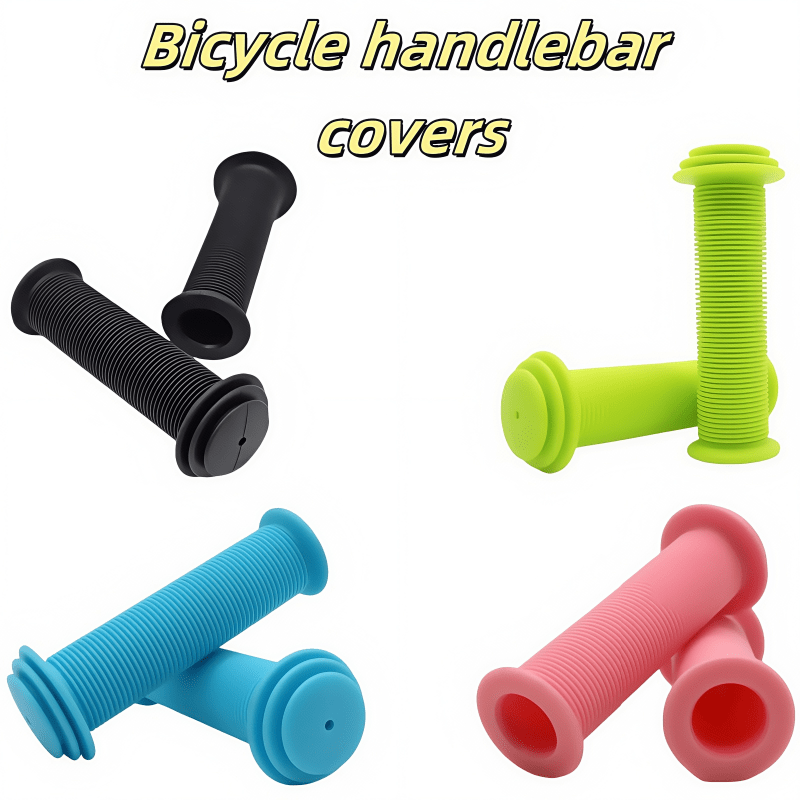 Walbest 1 Pair Non-Slip Rubber Bike Handlebar Grips for MTB, BMX, Road & Mountain Bikes