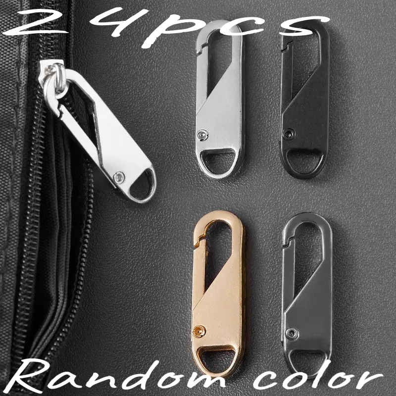 24pcs Replacement Zipper Pulls | Suitable For Replacing The Pulls On Travel Bags, Clothing, Handicrafts, Jackets, Backpacks And Handbags For The Strap Zippers | Plastic Material, , Detachable Head