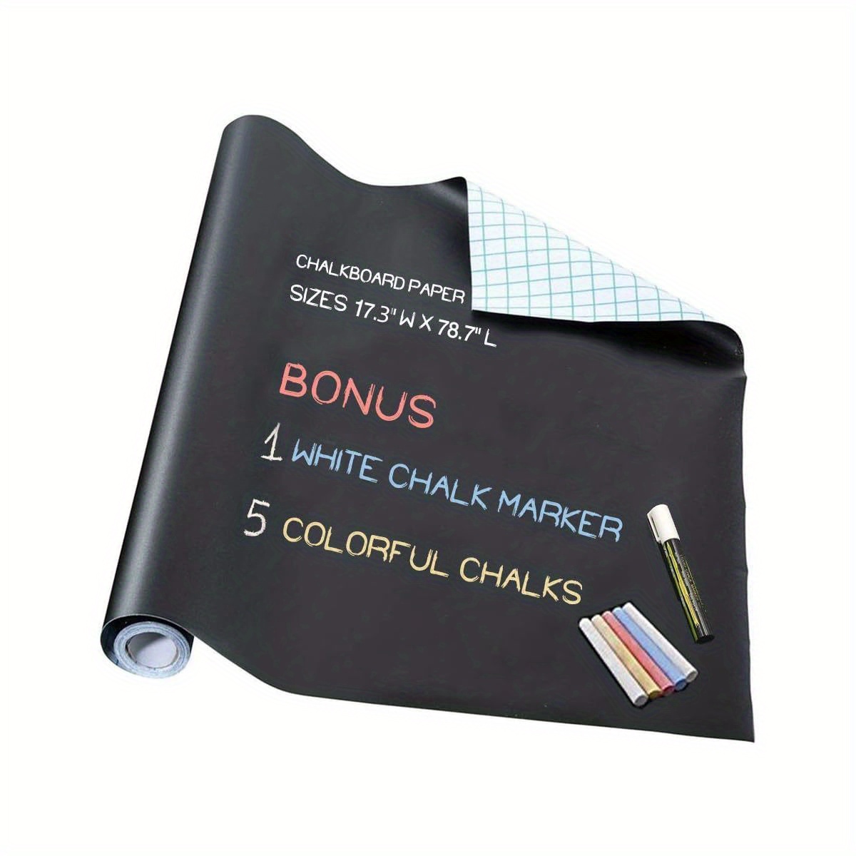Chalkboard Paper 2 Rolls-Chalkboard Vinyl Sticker