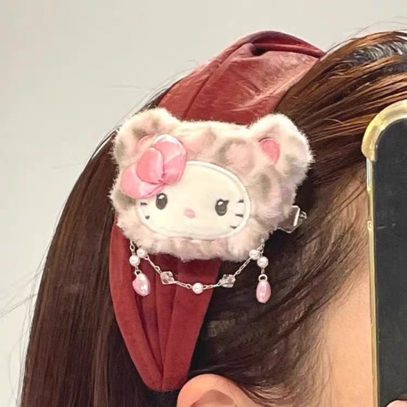 

Sanrio Hello Kitty Plush Hair Clip - Cute & Fluffy With , Hair, Stylish Accessory For Bags & Clothing, Ideal Christmas Gift, , Hair Clip, , Best For Christmas