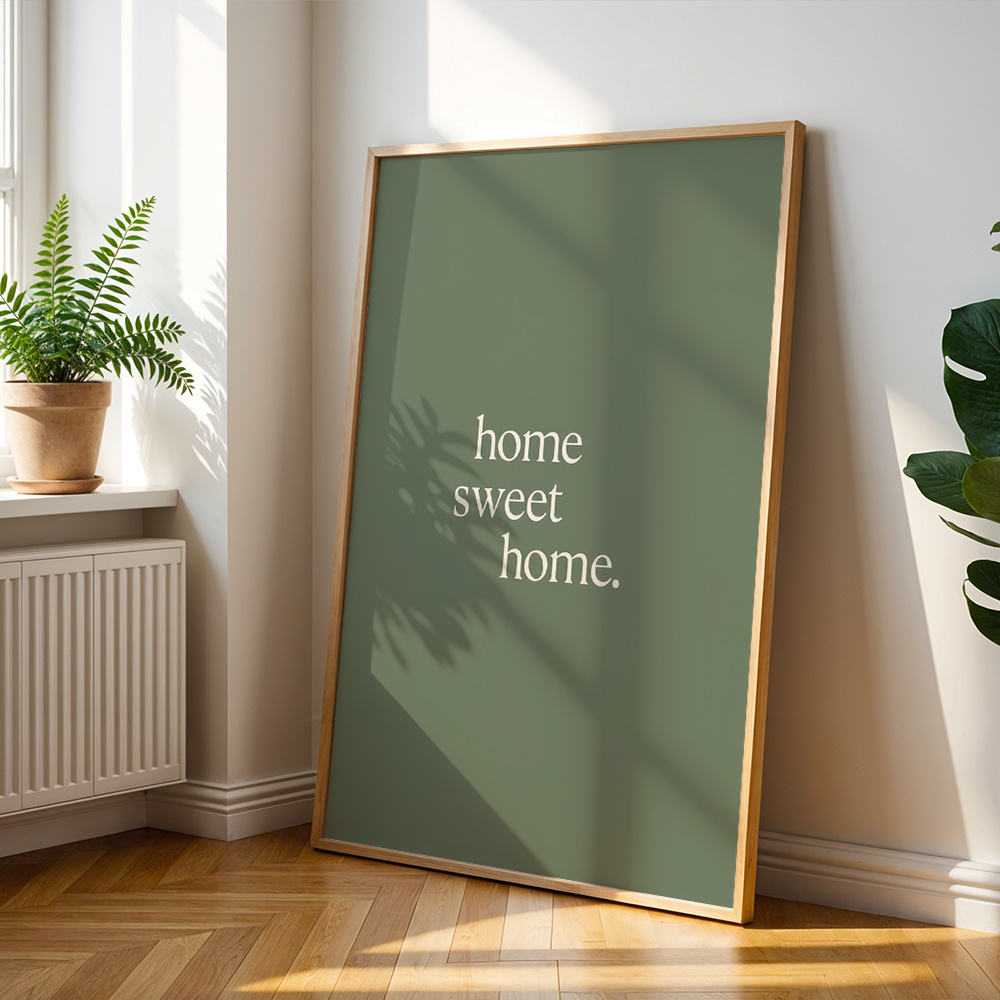 TEMU Stampa su tela 2D piatta, da parete minimalista, poster "" con citazione ispiratrice, decorazione per la casa, decorazione da parete, stampa su