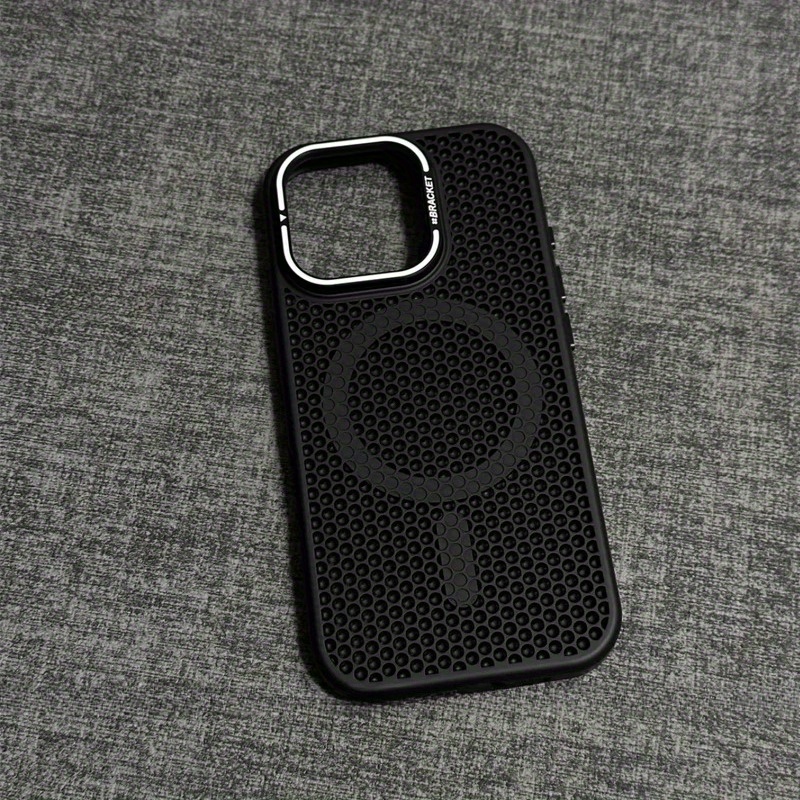 TEMU Custodia per telefono: 2025 custodia premium di fascia a d'ape con raffreddamento magnetico a e staffa per telaio, compatibile con iPhone