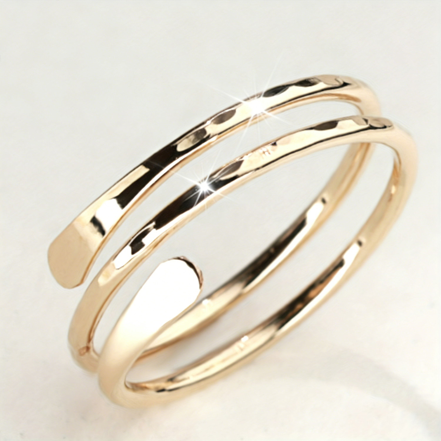 [CUY Women' Coil Ring] CUY Women' Coil Ring | Plated Spiral Coil, Elegant Minimalist & Punk Style | Suitable for Daily Wear, Parties, Commuting | Versatile for Occasions, Coating for Year-Round Accessories