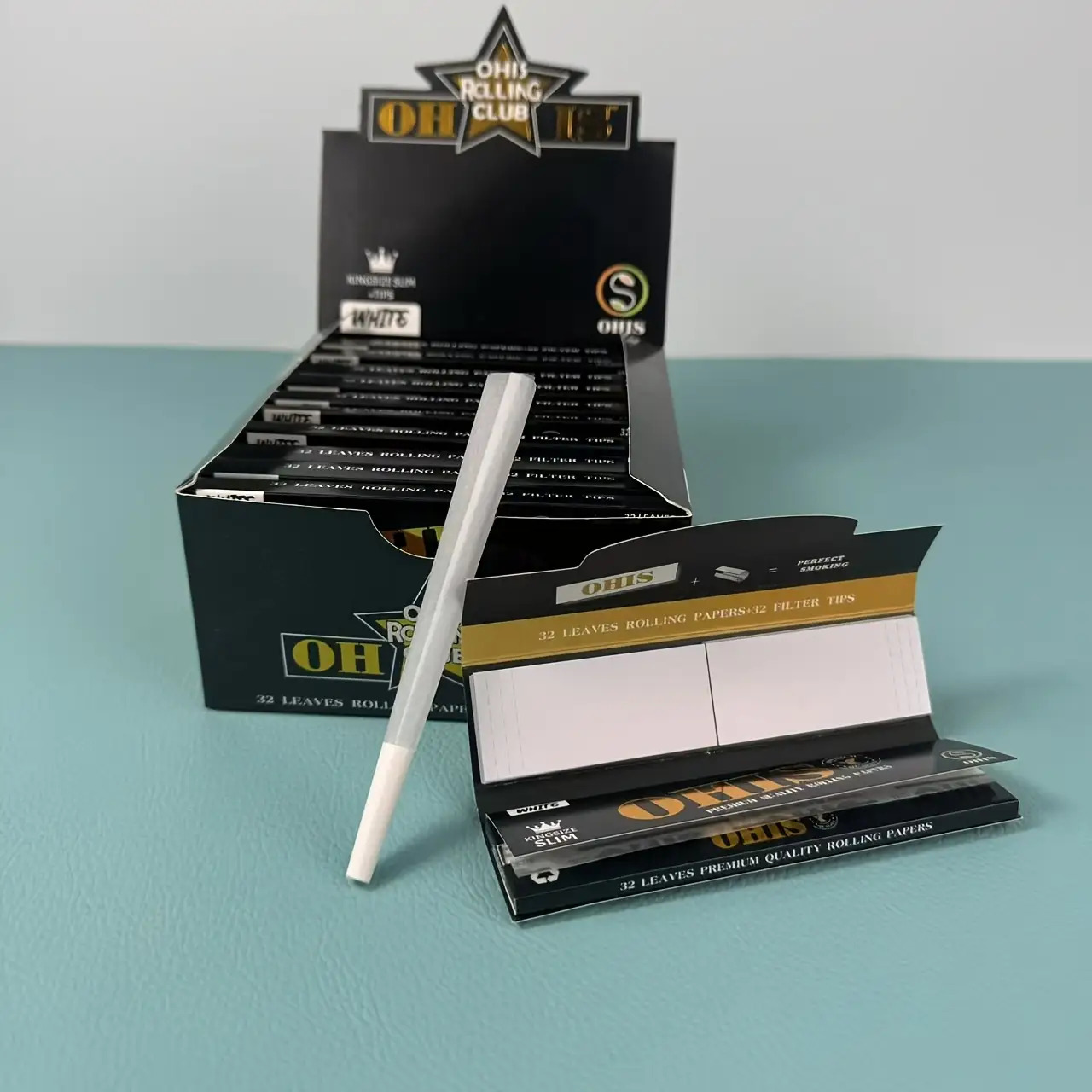 OHIS Black Rolling Papers Kingsize 108*44mm