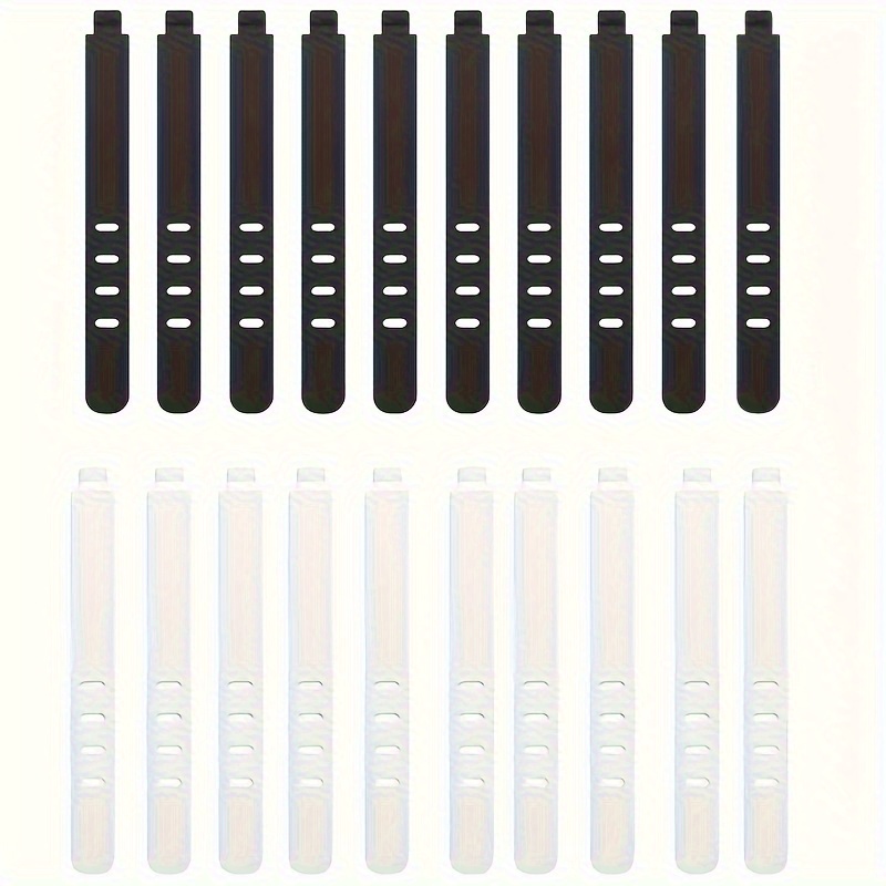 20pcs Silicone Cable Ties for Versatile Cord Organization