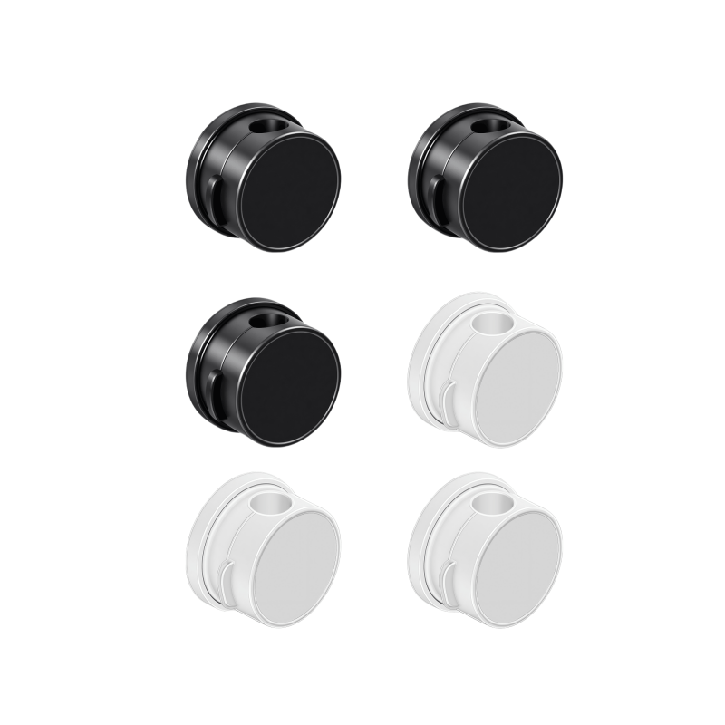 TEMU 6 piezas de organizador de cables magnéticos rotativos, soporte de cables de antideslizantes, clips de línea de carga de teléfono de escritorio,