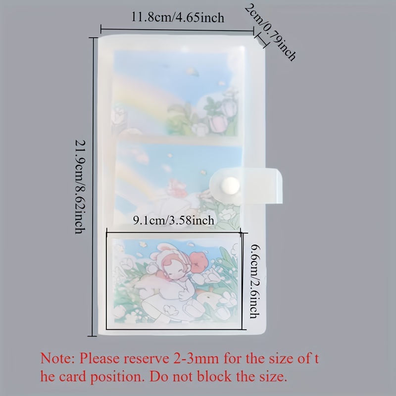 TEMU 1pc/set Extra-large Capacity Photo Album| Each Book Can Hold 84 Photos, A Durable And Portable Memory Book, Suitable For Postcards And Movie