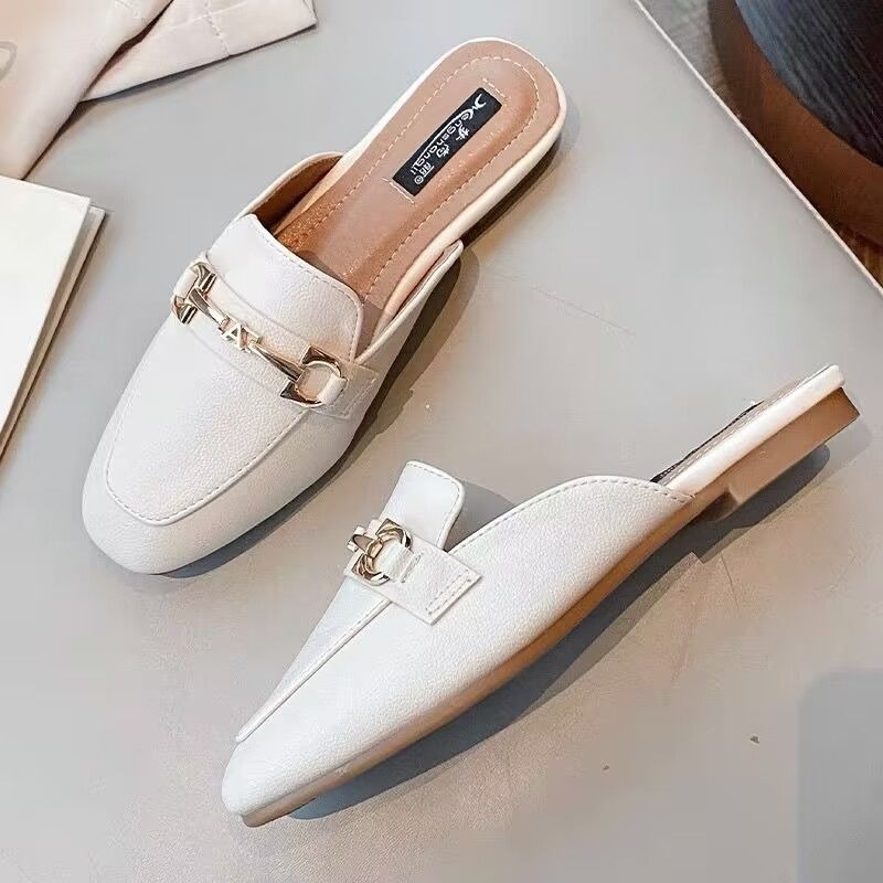 35 43 sizes plus size womens shoes backless slip   womens closed toe mule slippers outdoor summer slide sandals size 41 women shoes