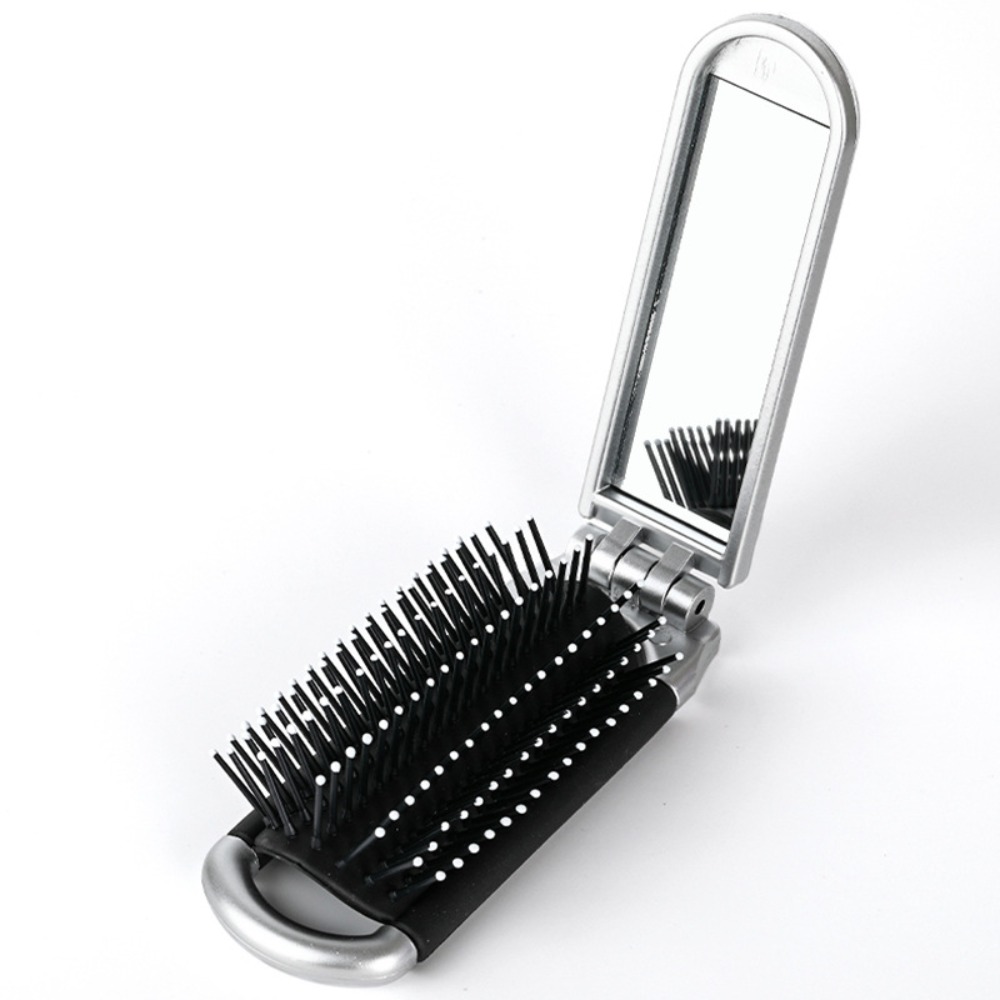 Personalized Portable Air Cushion Detangling Comb with Mirror